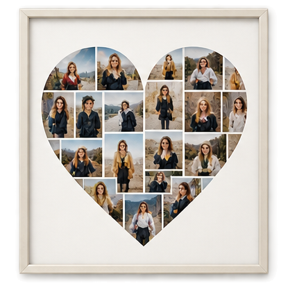 A shape photo arrangement example